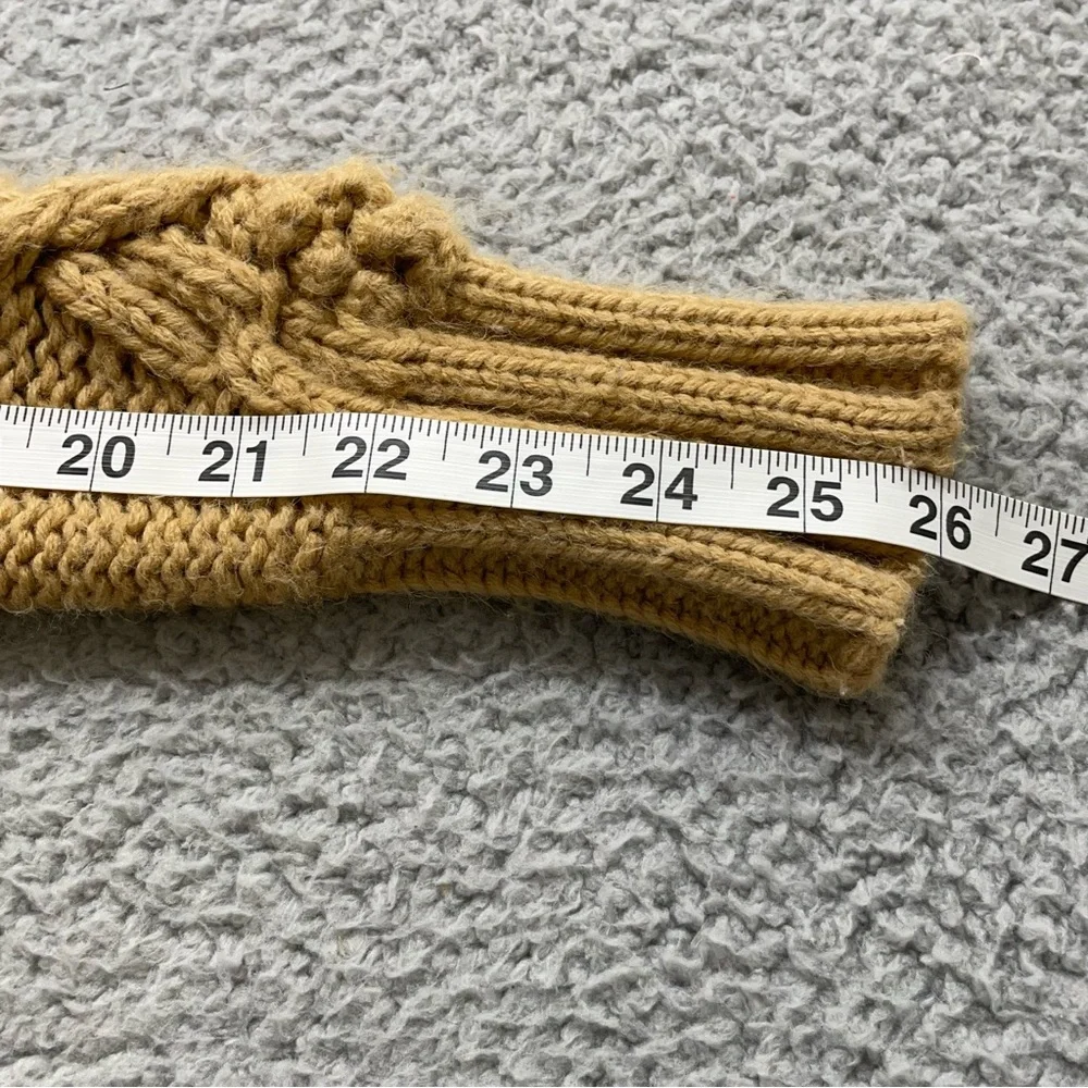 Anthropologi Moth Cardigan Womens Small Tan chucky Knit Sweater Button Comfy Y2k